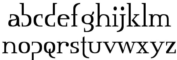 Mississauga Font LOWERCASE