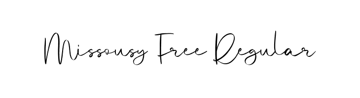 Missousy Free Regular  नि: शुल्क फ़ॉन्ट्स डाउनलोड