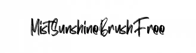 Mist Sunshine Brush Free  Descarca Fonturi Gratis
