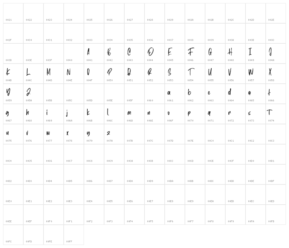Mist Sunshine Brush Free Character Map