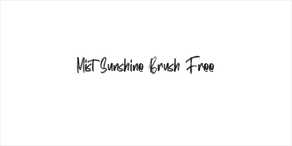 Mist Sunshine Brush Free Logo