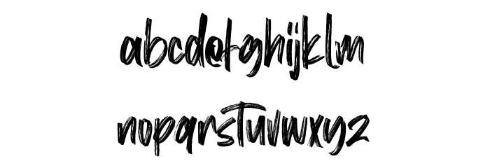 Mist Sunshine Brush Free Font LOWERCASE