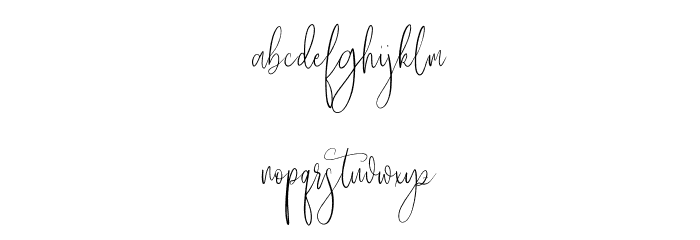 Mistari Free Font LOWERCASE