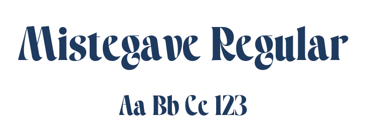 Mistegave Regular Font Preview