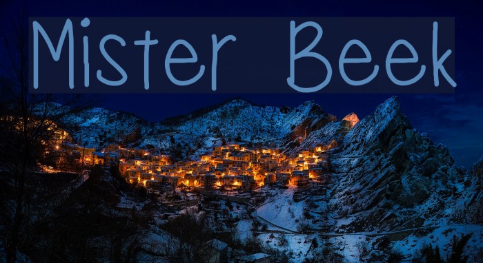 Mister Beek Font examples