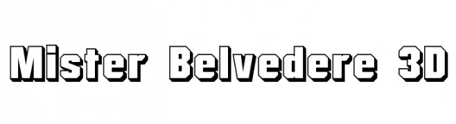 Mister Belvedere 3D  フリーフォントのダウンロード