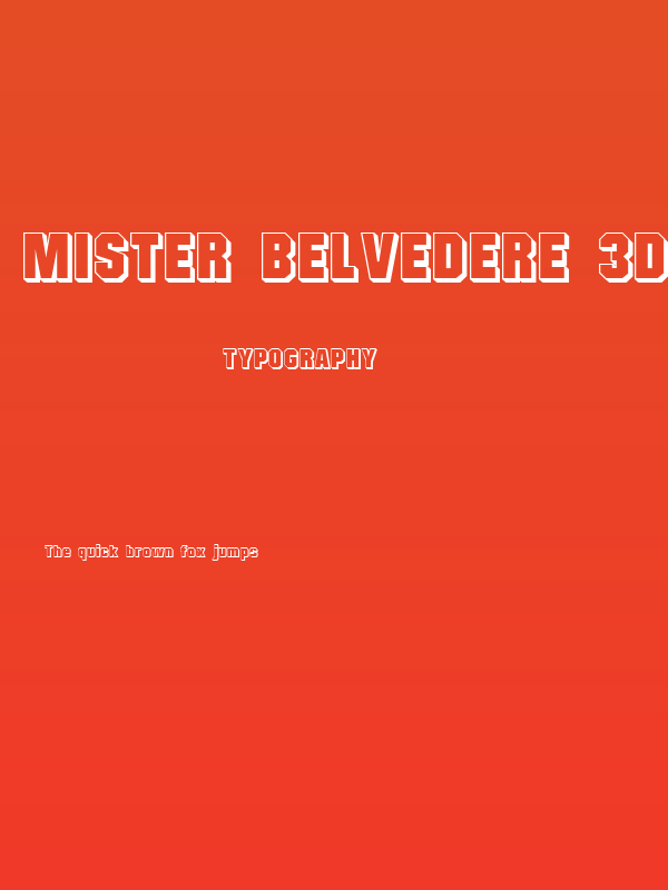 Mister Belvedere 3D Poster
