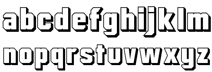 Mister Belvedere 3D Font LOWERCASE