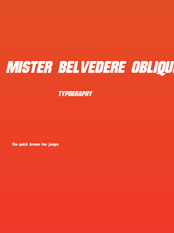 Mister Belvedere Oblique Poster