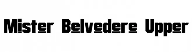 Mister Belvedere Upper  les polices de caractères gratuit tlcharger