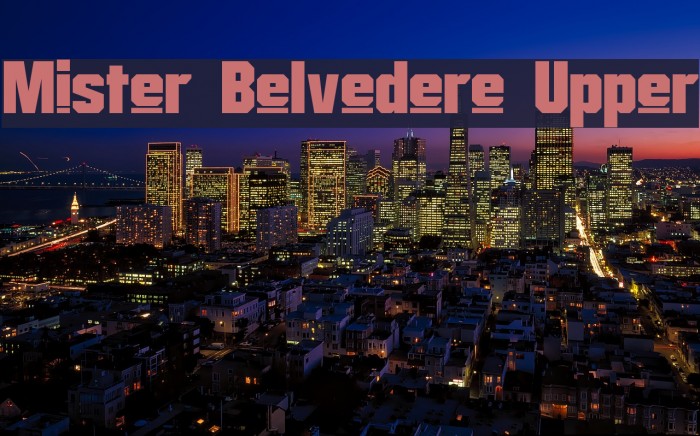 Mister Belvedere Upper Fuentes examples