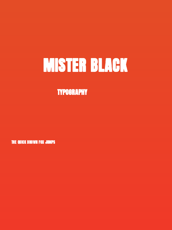 Mister Black Poster