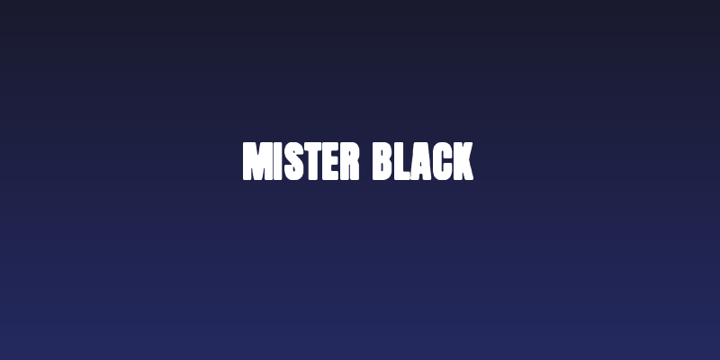 Mister Black Social Header