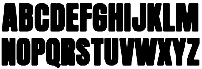 Mister Black Caratteri MINUSCOLO