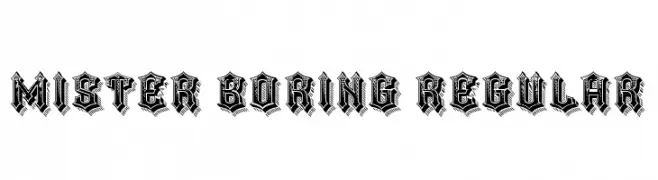 Mister Boring Regular  Frei Schriftart Herunterladen