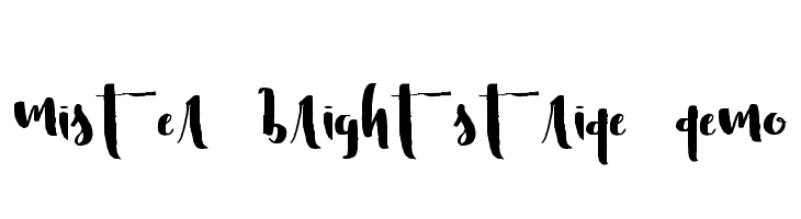 Mister Brightstride Demo Font
