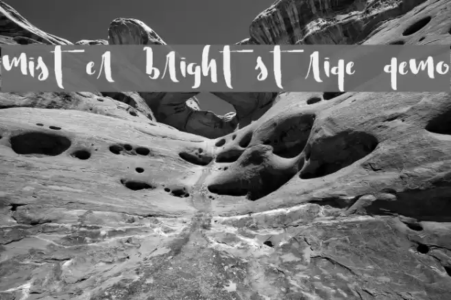 Mister Brightstride Demo Schriftart examples