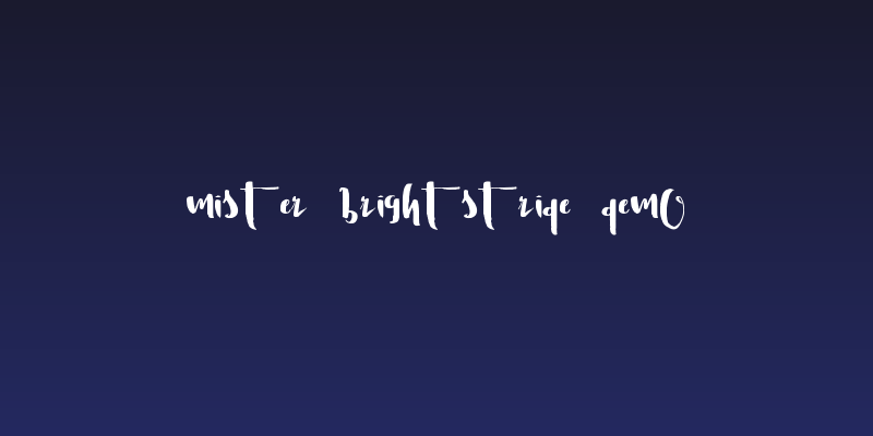 Mister Brightstride Demo Social Header