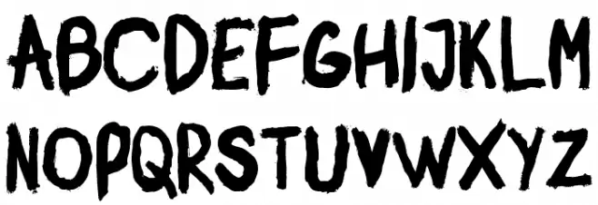 Mister Brush Font UPPERCASE