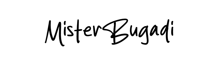 Mister Bugadi  font caratteri gratis