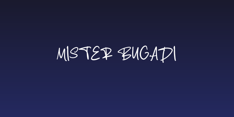Mister Bugadi Social Header