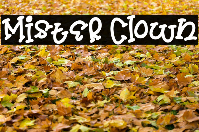 Mister Clown Font examples