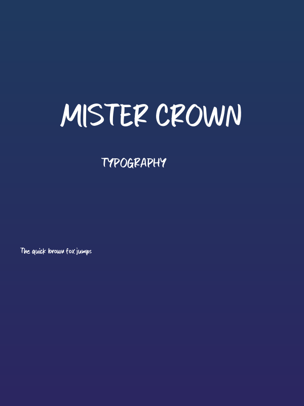 Mister Crown Poster