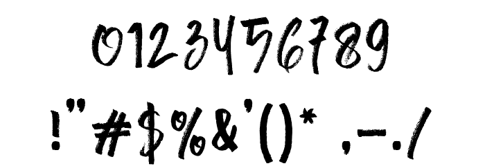 Mister Fast Font OTHER CHARS