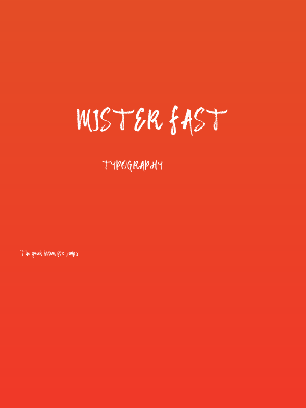Mister Fast Poster