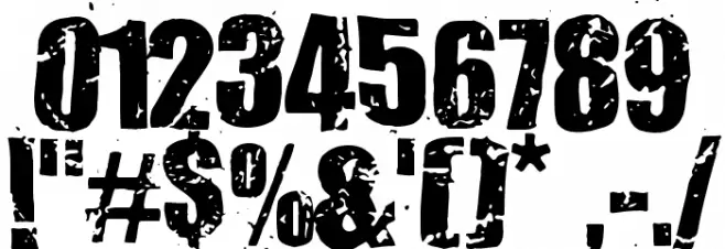 Mister Filthy Font OTHER CHARS