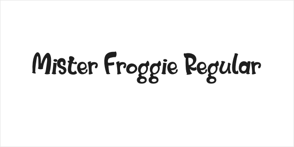 Mister Froggie Regular Logo