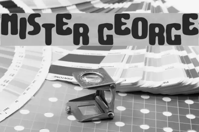Mister George Font examples