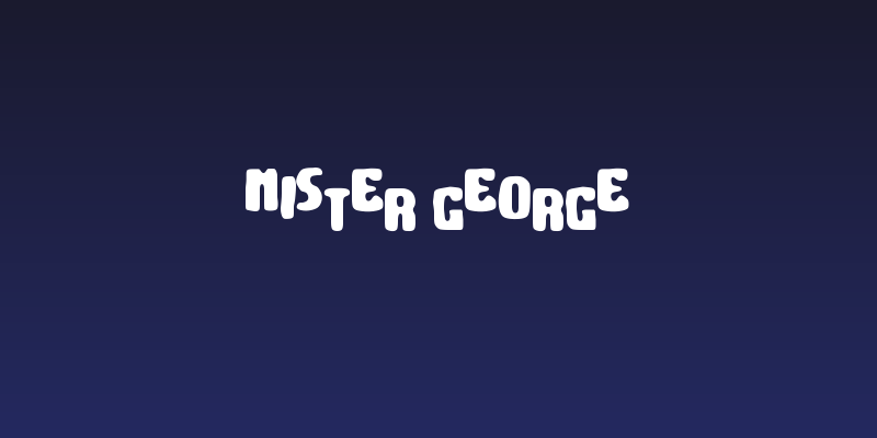 Mister George Social Header