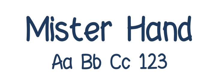 Mister Hand Font Preview