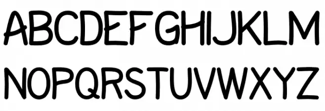 Mister Hand Polices MAJUSCULES