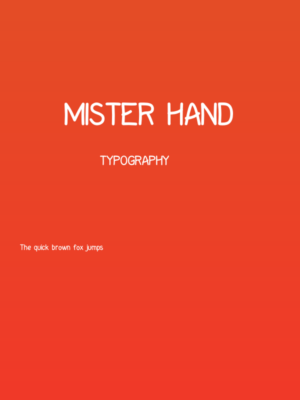 Mister Hand Poster