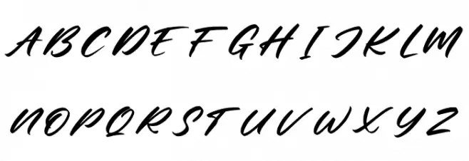 Mister Jacky Personal Use フォント 大文字