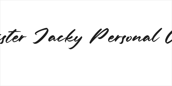 Mister Jacky Personal Use Logo