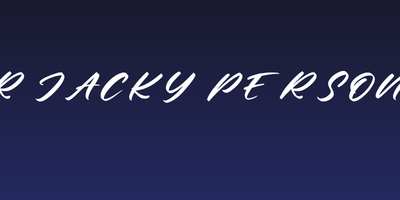 Mister Jacky Personal Use Social Header
