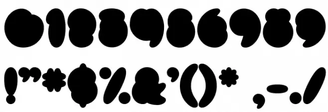 Mister Loopy Fill Font OTHER CHARS