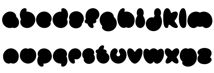 Mister Loopy Fill Font LOWERCASE