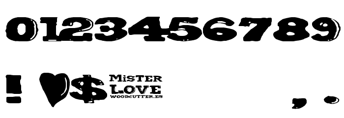 Mister Love Font OTHER CHARS