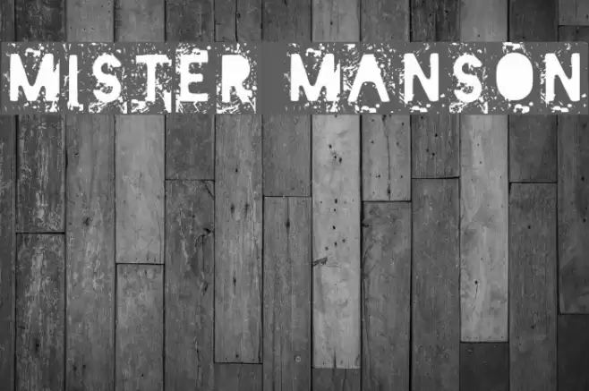 Mister Manson Font examples