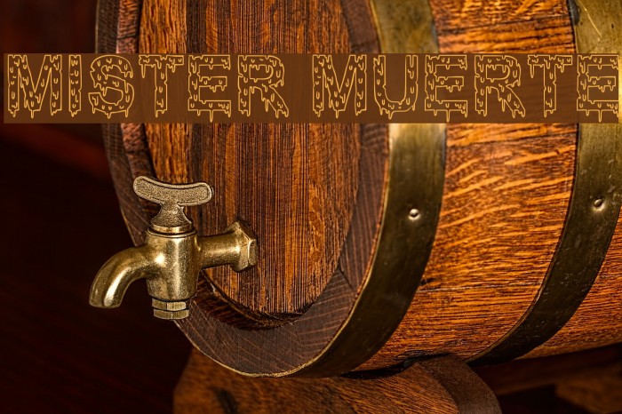 Mister Muerte Font examples