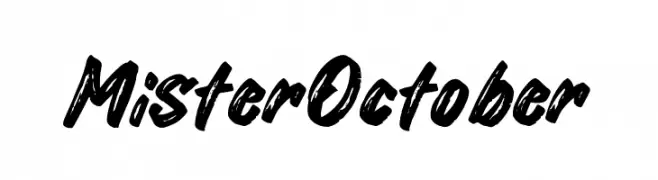 Mister October  les polices de caractères gratuit tlcharger