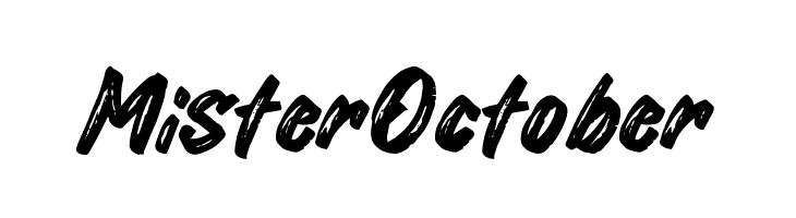 Mister October  नि: शुल्क फ़ॉन्ट्स डाउनलोड