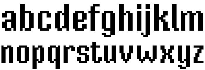 Mister Pixel 16 pt - Old Style Figure Font LOWERCASE