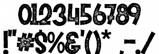 Mister Pumpkins Aged Font OTHER CHARS