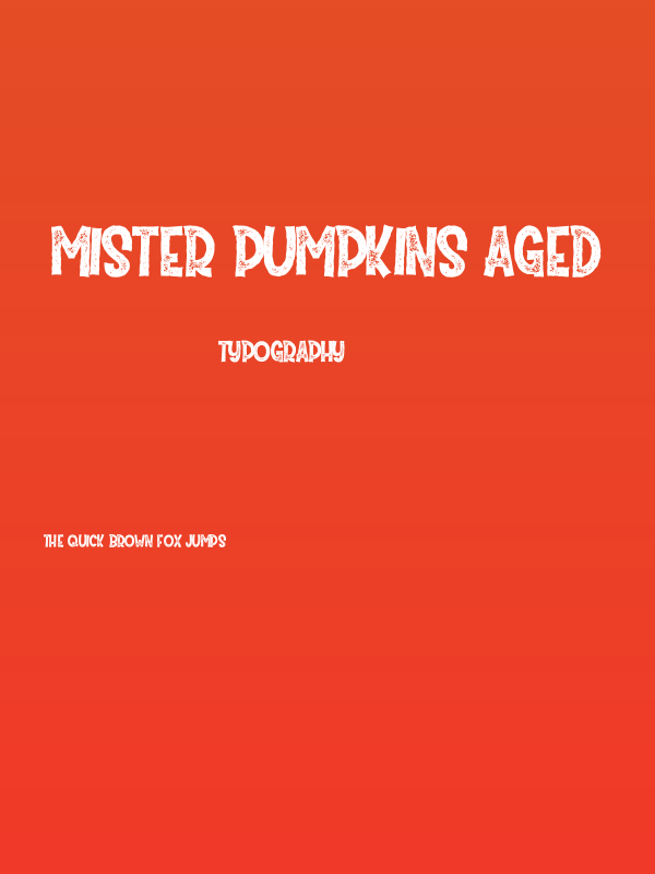Mister Pumpkins Aged Poster