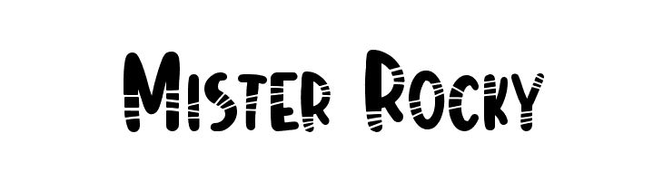 Mister Rocky  フリーフォントのダウンロード
